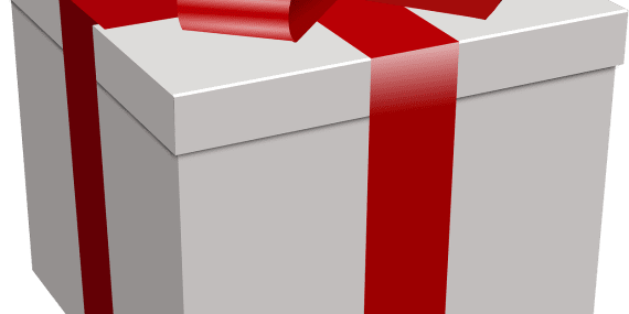 present, box, dole