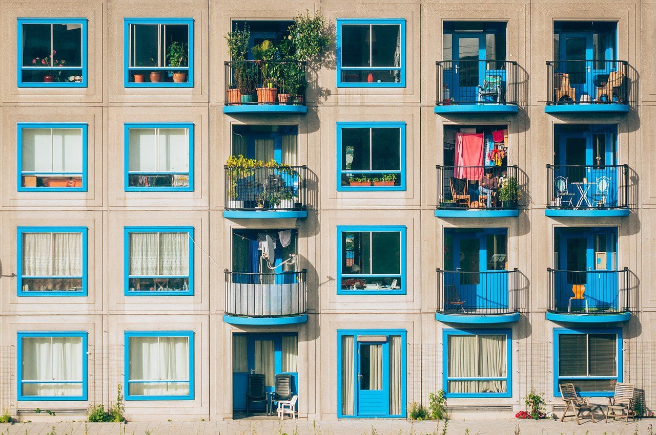 apartments, architecture, balconies