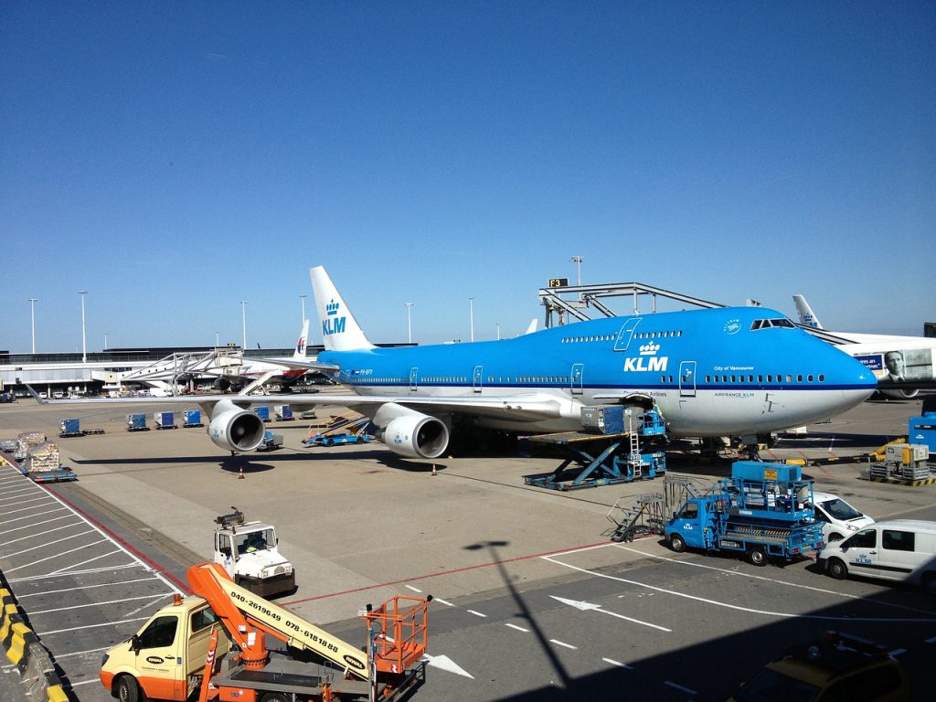 plane, klm, schiphol