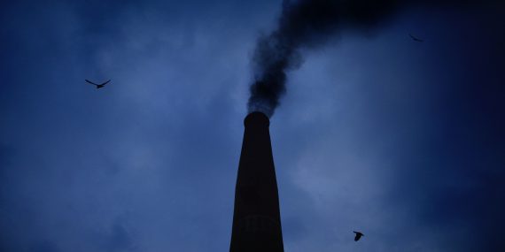 smoking chimney during night