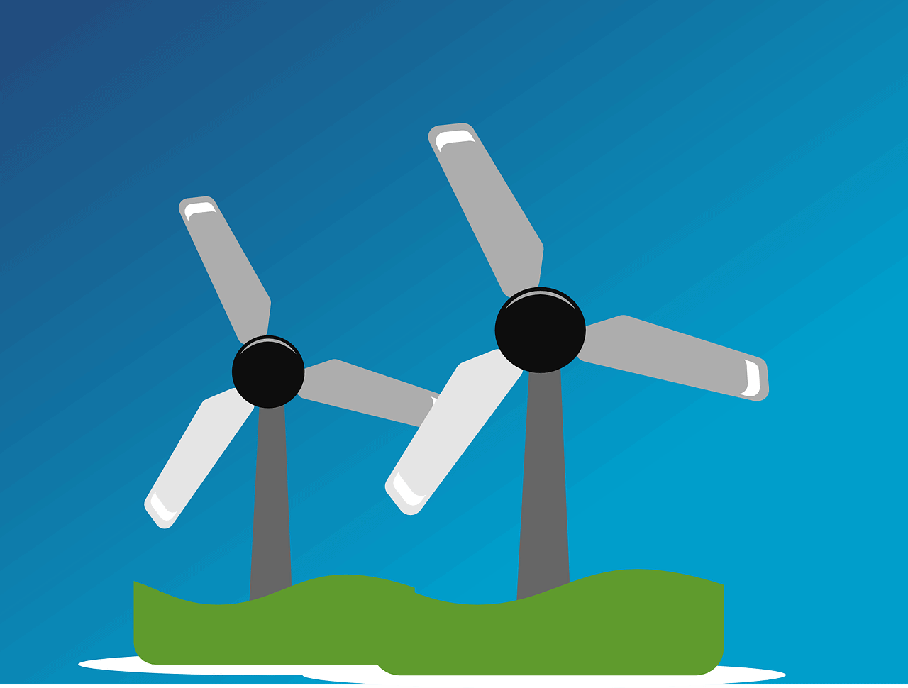 windmills, wind power, wind farm