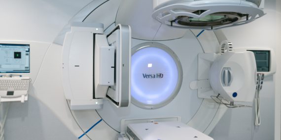 A room with radiation treatment