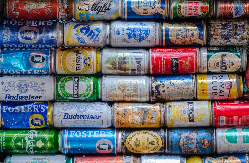 cans, drink, pollution