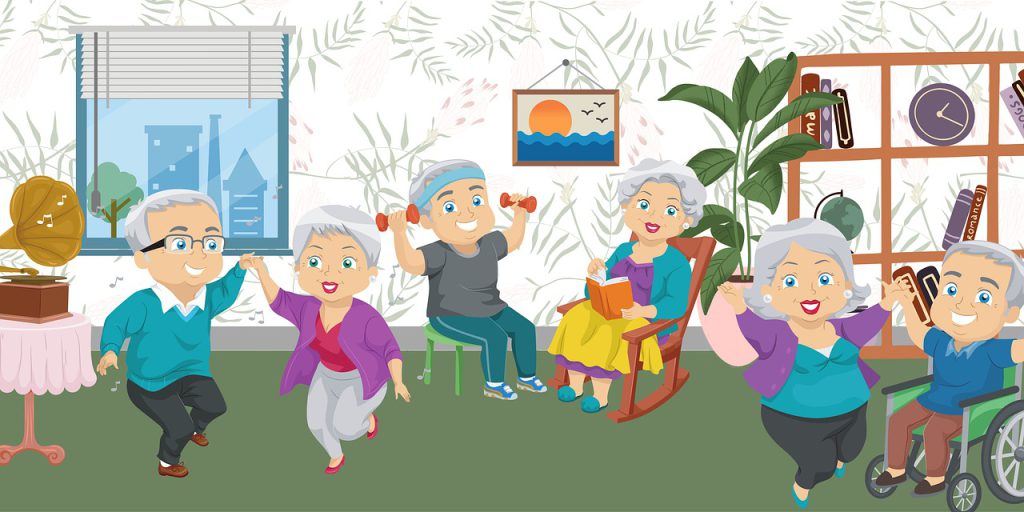seniors, old people's home, care for the elderly