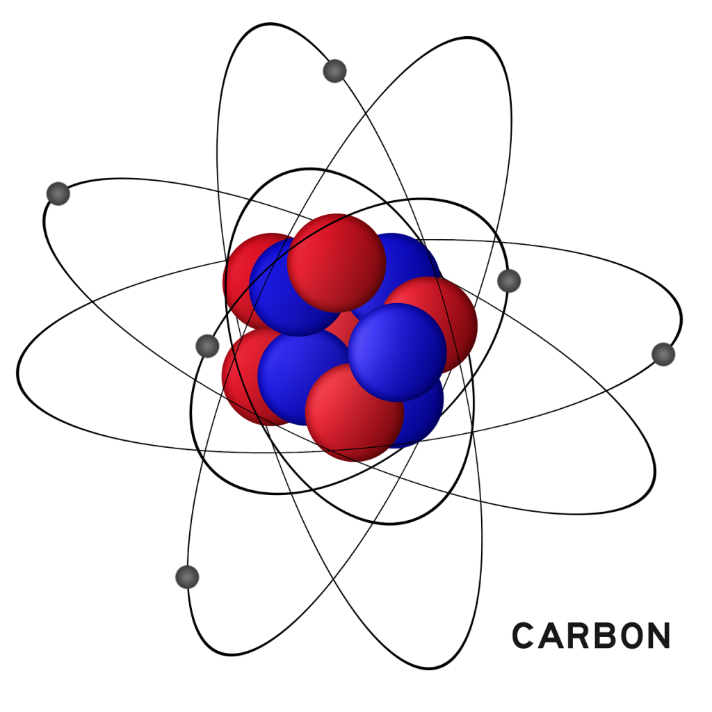 carbon, hydrogen, atom
