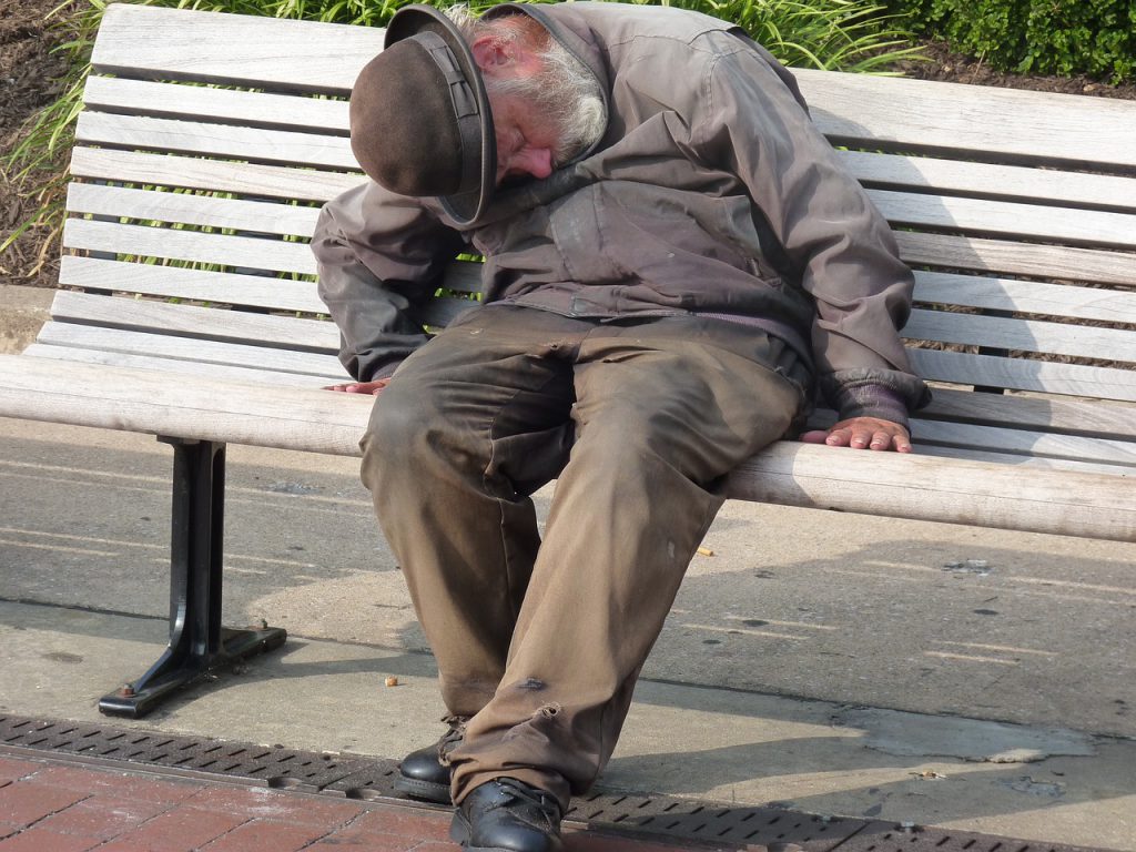 homeless man, man, old