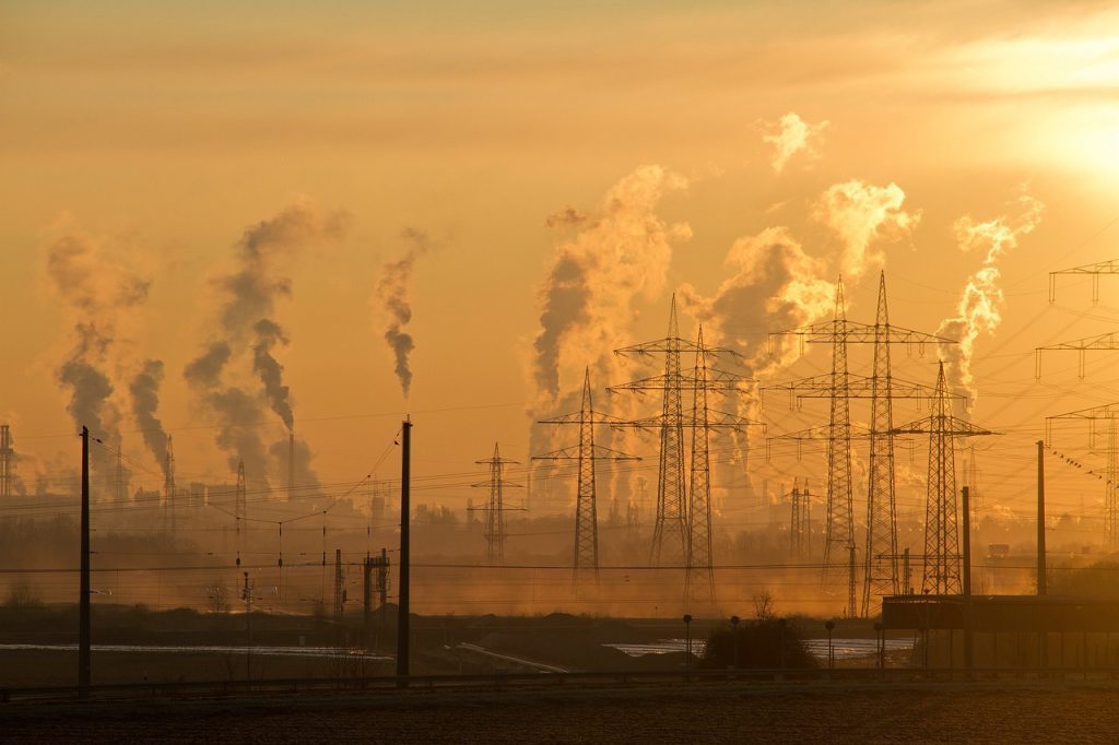 industry, environmental pollution, smog