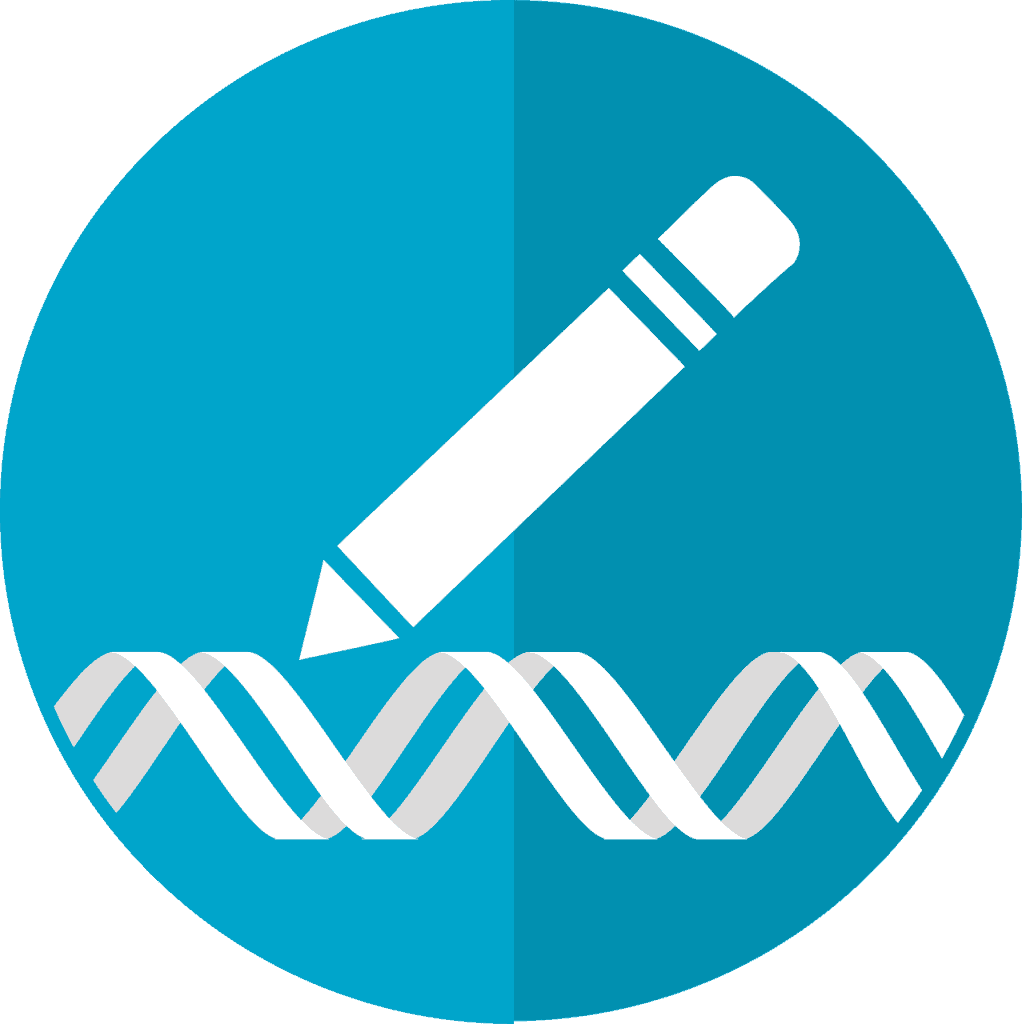 gene editing icon, crispr icon, genetic engineering icon