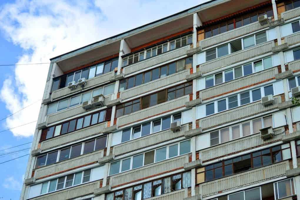 soviet, architecture, engineering, flat, apartment, building, residential, balcony, windows, concrete, glass, ugly, plain, boring, grey, gray, white, air conditioners, russian, air-conditioner, blue, sky, clouds, moscow, russian federation, homes, windows, windows, windows, windows, windows, air conditioners