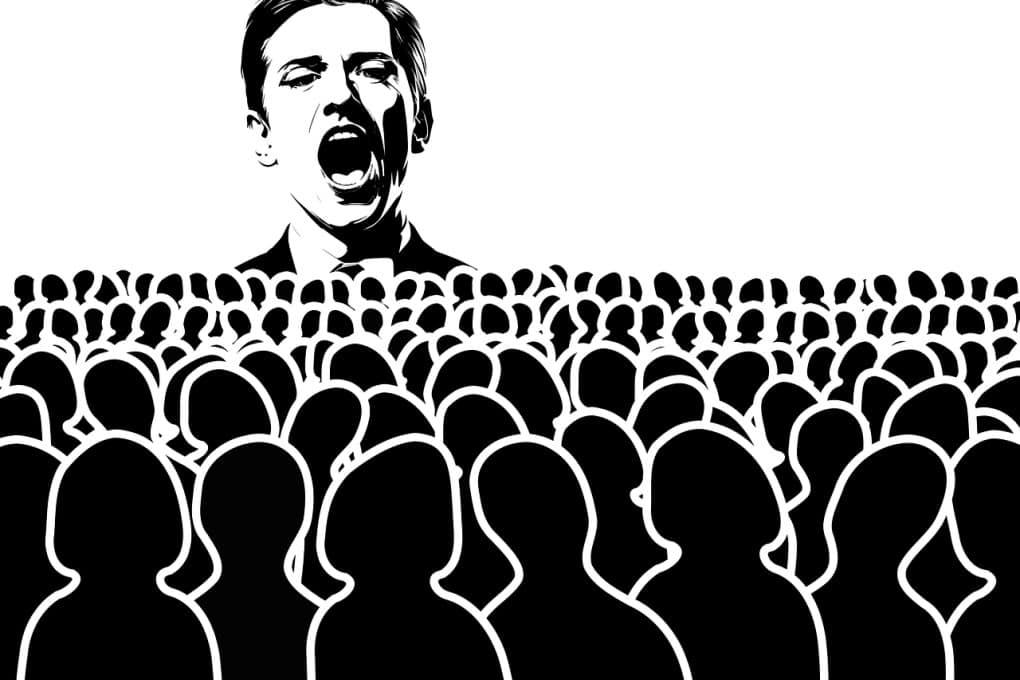 speaker, man, politician, silhouette, populist, agitator, nationalist, isolationist, demagogue